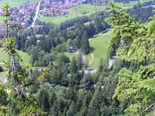 Oberjochpass vom Aussichtspunkt Kanzel 3